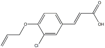 3-[4-(allyloxy)-3-chlorophenyl]acrylic acid,58236-78-5,结构式
