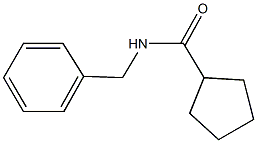 N-ベンジルシクロペンタンカルボアミド 化学構造式