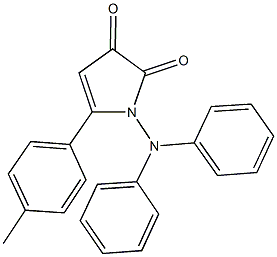 1-(diphenylamino)-5-(4-methylphenyl)-1H-pyrrole-2,3-dione 结构式