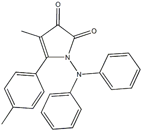 1-(diphenylamino)-4-methyl-5-(4-methylphenyl)-1H-pyrrole-2,3-dione 结构式