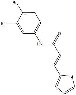 N-(3,4-dibromophenyl)-3-(2-thienyl)acrylamide|