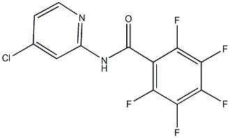 N-(4-chloro-2-pyridinyl)-2,3,4,5,6-pentafluorobenzamide,583052-72-6,结构式