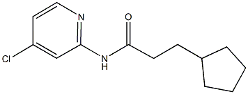 N-(4-chloro-2-pyridinyl)-3-cyclopentylpropanamide|