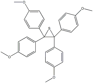 2,2,3,3-tetrakis(4-methoxyphenyl)thiirane Structure