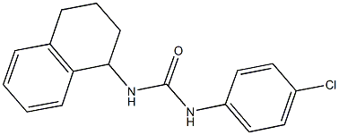 N-(4-chlorophenyl)-N'-(1,2,3,4-tetrahydro-1-naphthalenyl)urea,58490-01-0,结构式