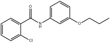 2-chloro-N-(3-propoxyphenyl)benzamide,58494-93-2,结构式