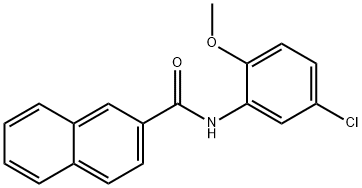N-(5-chloro-2-methoxyphenyl)-2-naphthamide,585519-39-7,结构式