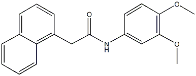 N-(3,4-dimethoxyphenyl)-2-(1-naphthyl)acetamide 化学構造式