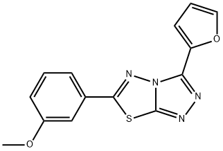 3-[3-(2-furyl)[1,2,4]triazolo[3,4-b][1,3,4]thiadiazol-6-yl]phenyl methyl ether|