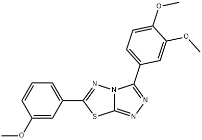 3-(3,4-dimethoxyphenyl)-6-(3-methoxyphenyl)[1,2,4]triazolo[3,4-b][1,3,4]thiadiazole|