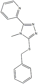 benzyl 4-methyl-5-(2-pyridinyl)-4H-1,2,4-triazol-3-yl sulfide Structure