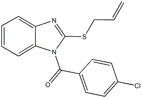 2-(allylsulfanyl)-1-(4-chlorobenzoyl)-1H-benzimidazole 结构式