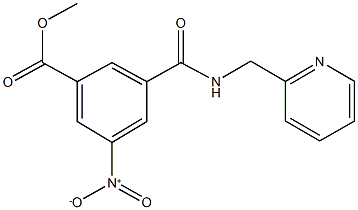 methyl 3-nitro-5-{[(2-pyridinylmethyl)amino]carbonyl}benzoate Struktur