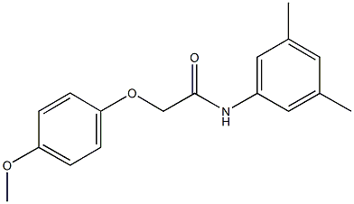 N-(3,5-dimethylphenyl)-2-(4-methoxyphenoxy)acetamide 结构式