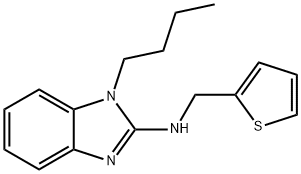 N-(1-butyl-1H-benzimidazol-2-yl)-N-(2-thienylmethyl)amine Struktur