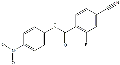 4-cyano-2-fluoro-N-{4-nitrophenyl}benzamide,586987-72-6,结构式