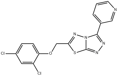2,4-dichlorophenyl [3-(3-pyridinyl)[1,2,4]triazolo[3,4-b][1,3,4]thiadiazol-6-yl]methyl ether Struktur