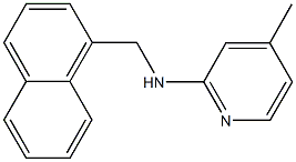 N-(4-methyl-2-pyridinyl)-N-(1-naphthylmethyl)amine Structure