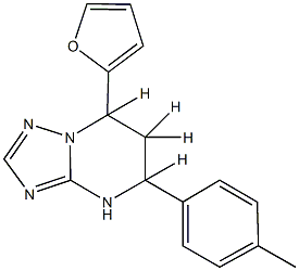 7-(2-furyl)-5-(4-methylphenyl)-4,5,6,7-tetrahydro[1,2,4]triazolo[1,5-a]pyrimidine Structure