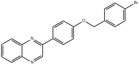 4-bromobenzyl 4-(2-quinoxalinyl)phenyl ether Structure