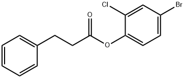 4-bromo-2-chlorophenyl 3-phenylpropanoate,587841-29-0,结构式