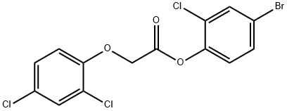4-bromo-2-chlorophenyl (2,4-dichlorophenoxy)acetate Struktur