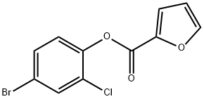 4-bromo-2-chlorophenyl 2-furoate,587841-32-5,结构式