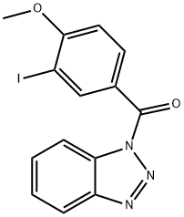 1-(3-iodo-4-methoxybenzoyl)-1H-1,2,3-benzotriazole,587841-46-1,结构式