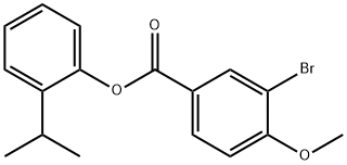 2-isopropylphenyl 3-bromo-4-methoxybenzoate Structure