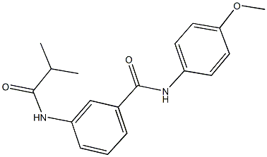 3-(isobutyrylamino)-N-(4-methoxyphenyl)benzamide Struktur