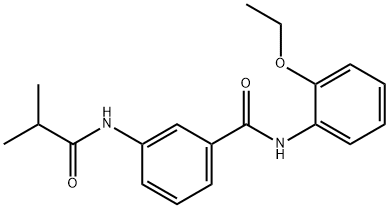N-(2-ethoxyphenyl)-3-(isobutyrylamino)benzamide Struktur