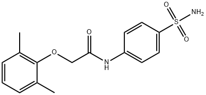 N-[4-(aminosulfonyl)phenyl]-2-(2,6-dimethylphenoxy)acetamide,587850-61-1,结构式