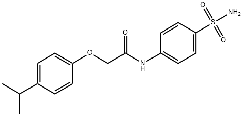 N-[4-(aminosulfonyl)phenyl]-2-(4-isopropylphenoxy)acetamide Structure