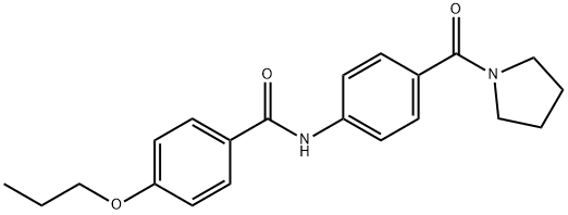 4-propoxy-N-[4-(1-pyrrolidinylcarbonyl)phenyl]benzamide|