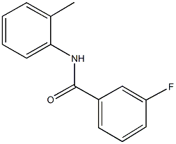 3-fluoro-N-(2-methylphenyl)benzamide,58955-01-4,结构式