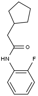 2-cyclopentyl-N-(2-fluorophenyl)acetamide Structure