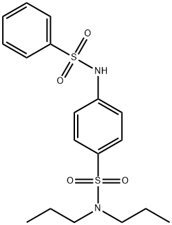 4-[(phenylsulfonyl)amino]-N,N-dipropylbenzenesulfonamide,590377-02-9,结构式