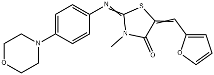 5-(2-furylmethylene)-3-methyl-2-{[4-(4-morpholinyl)phenyl]imino}-1,3-thiazolidin-4-one|