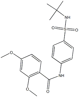 N-{4-[(tert-butylamino)sulfonyl]phenyl}-2,4-dimethoxybenzamide Structure