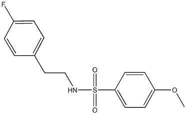 590399-57-8 N-[2-(4-fluorophenyl)ethyl]-4-methoxybenzenesulfonamide