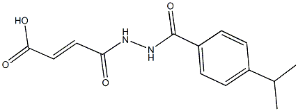 4-[2-(4-isopropylbenzoyl)hydrazino]-4-oxo-2-butenoic acid|