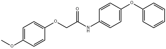 2-(4-methoxyphenoxy)-N-(4-phenoxyphenyl)acetamide 化学構造式