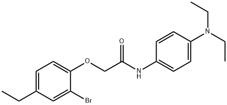 590399-98-7 2-(2-bromo-4-ethylphenoxy)-N-[4-(diethylamino)phenyl]acetamide