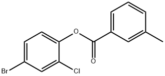 4-bromo-2-chlorophenyl 3-methylbenzoate,590400-61-6,结构式