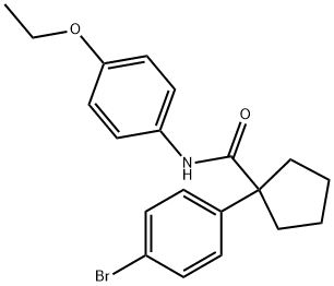 1-(4-bromophenyl)-N-(4-ethoxyphenyl)cyclopentanecarboxamide Structure