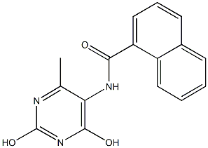 N-(2,4-dihydroxy-6-methyl-5-pyrimidinyl)-1-naphthamide Structure