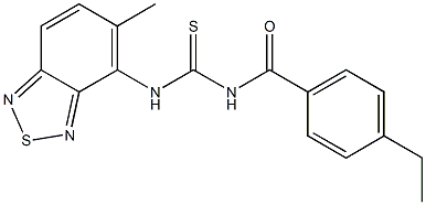N-(4-ethylbenzoyl)-N'-(5-methyl-2,1,3-benzothiadiazol-4-yl)thiourea Struktur