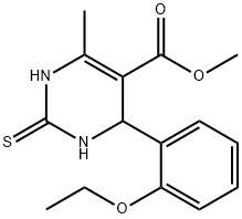 methyl 4-(2-ethoxyphenyl)-6-methyl-2-thioxo-1,2,3,4-tetrahydro-5-pyrimidinecarboxylate Struktur