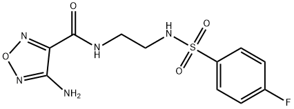 592466-88-1 4-amino-N-(2-{[(4-fluorophenyl)sulfonyl]amino}ethyl)-1,2,5-oxadiazole-3-carboxamide