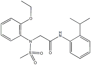 592470-19-4 2-[2-ethoxy(methylsulfonyl)anilino]-N-(2-isopropylphenyl)acetamide